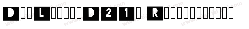 DotLatin_D21b Regula字体转换